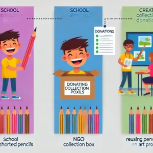 短くなった鉛筆の寄付の方法と選択肢