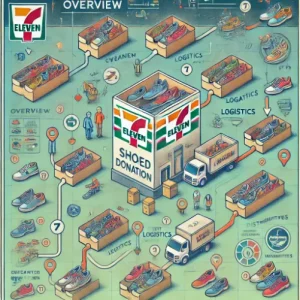 セブンイレブンへの靴の寄付：概要と取り組み