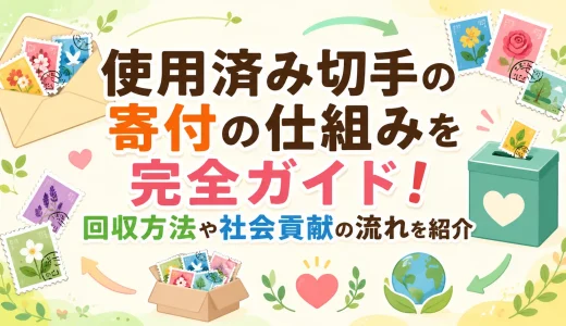 使用済み切手の寄付の仕組みを完全ガイド！回収方法や社会貢献の流れを紹介